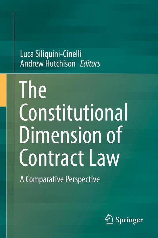 The Constitutional Dimension of Contract Law - cover