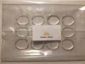 12 Siliconen voet en hielbescherming pads – Voet en hielbeschermers - Anti-slip – 12 transparante gel inlegpads - One size
