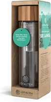 LoyalTea - Theeglas met filter - 350 ml - Bamboo - Theeglazen