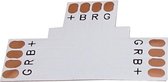T connector - 10mm PCB - 4 pin - RGB (5stuks)