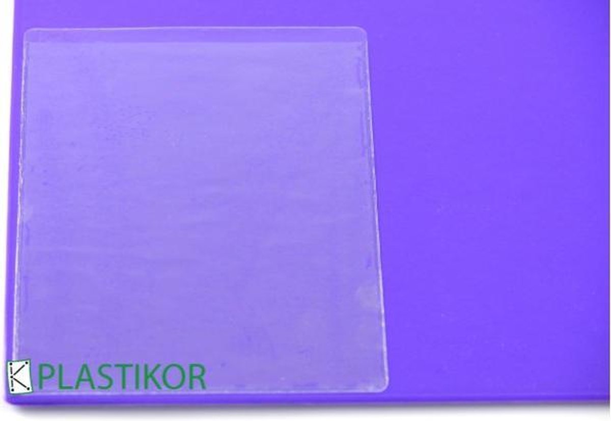 Plastikor Zelfklevende hoesjes 114x155mm korte zijde open - 100 stuks