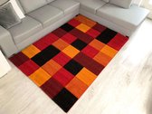 Flycarpets Kristal Modern Vloerkleed - 80x150cm - Rood