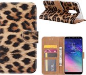 Bookcase Luipaard Samsung Galaxy A6 Plus