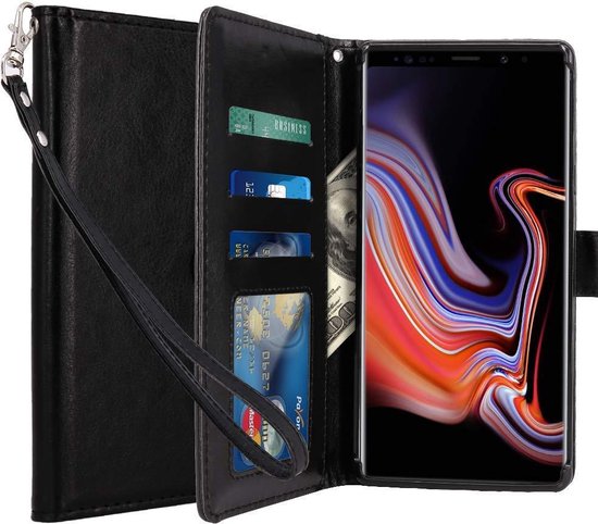 Portemonnee hoesje voor Samsung Galaxy Note 9 - Zwart