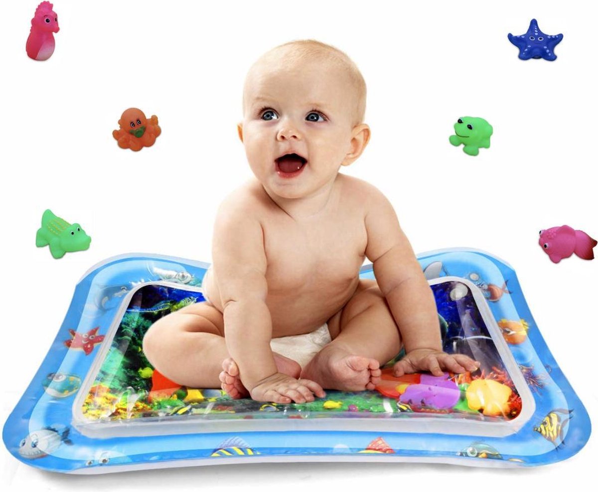 Baby Waterspeelmat vanaf 3 maanden - Inclusief 2 badspeeltjes - Babygym  speeltjes -... | bol.com