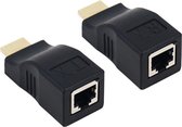 1 Set 30m HDMI / RJ45 extender repeater booster TX/RX 3D Full HD1080P