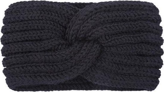 Hoofdband Winter Knot|Zwart|Gebreide haarband|Warme hoofdband haarband |  bol.com