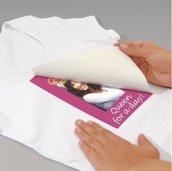 Papier transfert Sigel - Feuille jet d'encre - A4 - Vierge - 6 pièces de textile léger + 6 gratuites