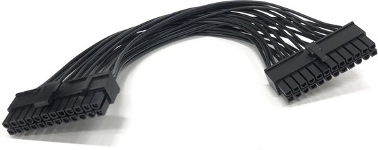 24 PIN ATX Kabel 22 cm Lang Zwart Gekleurd Male - Male | bol.com