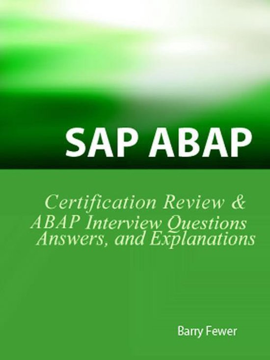 SAP ABAP Certification Review - cover