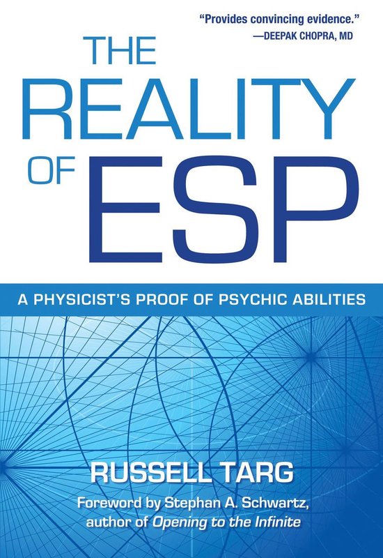 Boekhoes met de titel "The Reality of ESP" en de subtitel "A Physicist's Proof of Psychic Abilities" door Russell Targ.