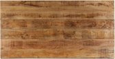 Eettafel 178x90x77 cm massief mangohout (incl. vloerviltjes)