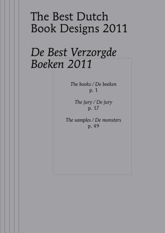 Cover van het boek 'The best Dutch bookdesigns De best verzorgde boeken  / 2011'