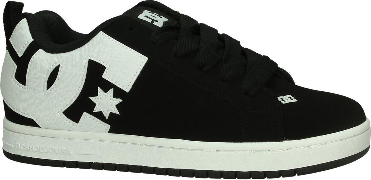 DC Shoes - Court Graffik - Skate laag - Heren - Maat 42,5 - Zwart - 001 -Black