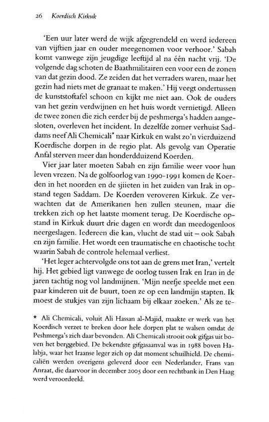 Een pagina uit het boek "Koerdisch Kirkuk".