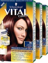 Vital Colors 76 Mahonie - 3 st - voordeelverpakking
