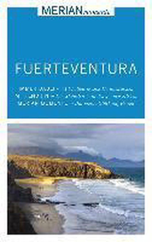 Livre 'Fuerteventura' avec un paysage côtier sur la couverture