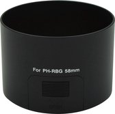 Zonnekap type PH-RBG 58mm / Lenshood voor Pentax objectief (Huismerk)