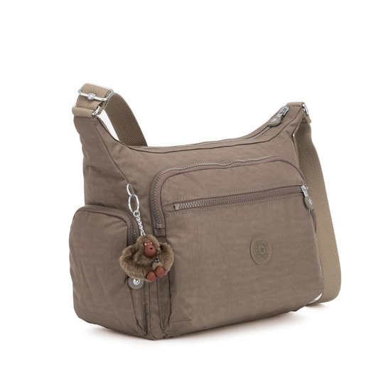 kipling Sac à épaule bandoulière Sac à épaule Eyes Wide Open Gabbie Large Shoulderbag True Beige Brun
