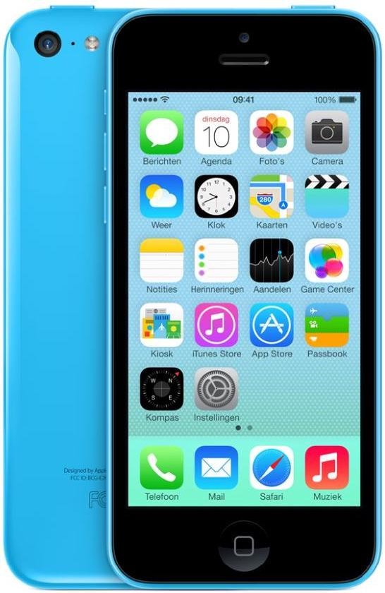 omringen Actief steak Apple iPhone 5c - 8GB - Blauw | bol.com