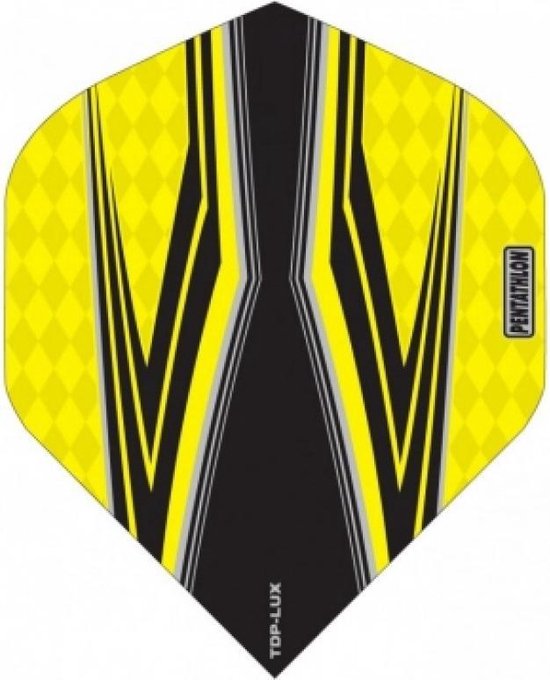 ABC Darts - Dart Flights Pentathlon - Spitfire Z geel - 10 sets van ABC Darts — afbeelding 2