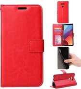 Huawei Y6 (2017) Dual Sim en Huawei Y5 (2017) portemonnee hoesje rood