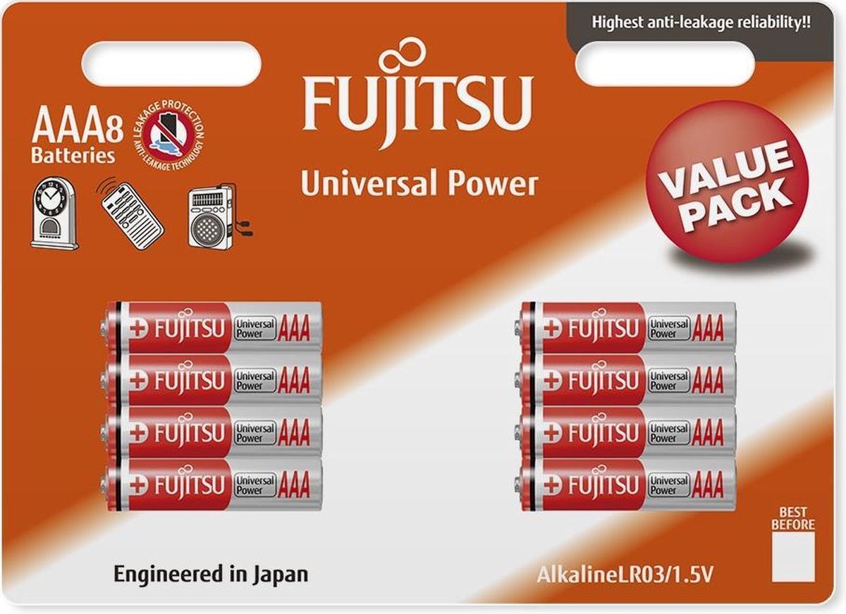 Fujitsu LR03(8B)FU Single-use battery AAA Alkaline 1,5 V