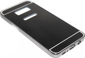 Spiegel hoesje zwart aluminium Geschikt voor Samsung Galaxy S8 Plus