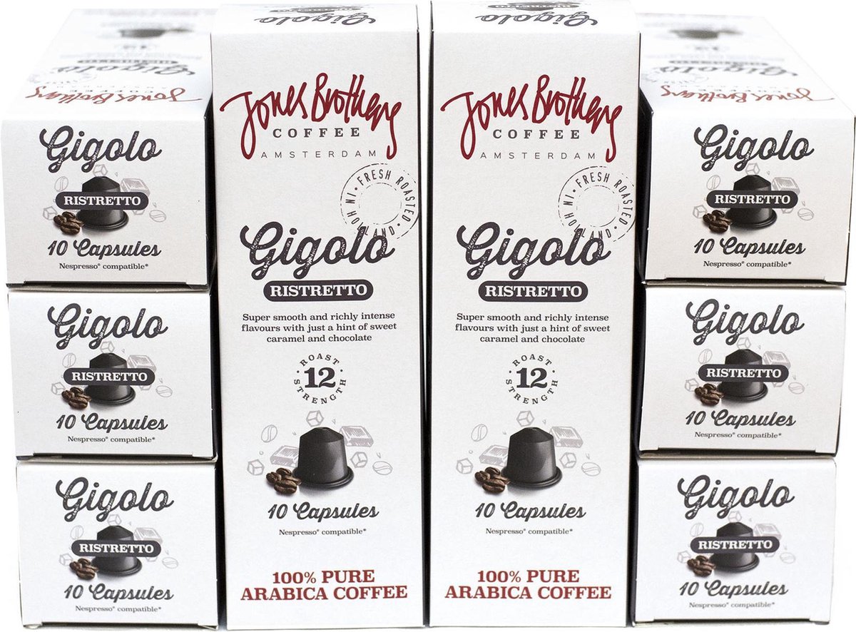 Jones Brothers Coffee Gigolo koffiecups 12 x 10 cups