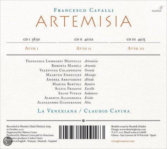Francesca Lombardi Mazzulli, Roberta Mameli, Valentina Coladonato, Maarten Engeltjes, La Venexiana, Claudio Cavina - Cavalli: Artemisia (1657) (3 CD)