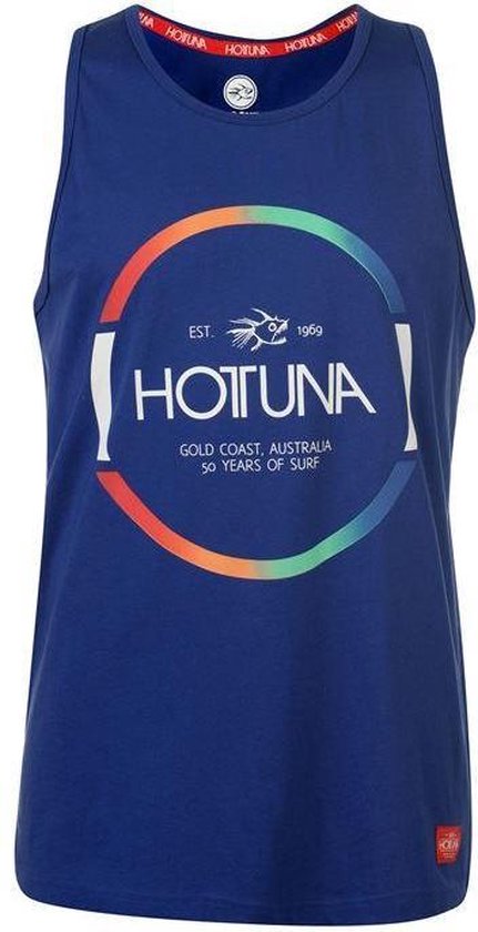 Hot Tuna Singlet - Hemdje - maat M - Heren - Cobalt blauw