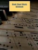 Blank Sheet Music Notebook