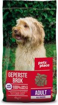 Pets Place Adult Geperste Brokken - Hondenvoer - Gevogelte&Vlees - 4 kg