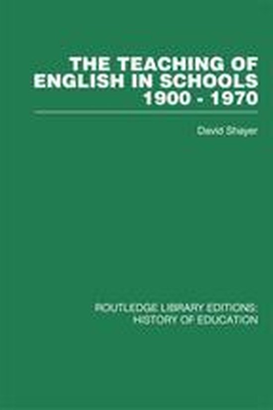 The Teaching of English in Schools - cover