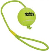 Nobby Tennisbal Met Touw - Geel - Ø 7,6 cm