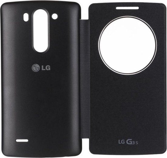 Architectuur zuur Redelijk LG Quick Circle Case - Hoesje voor LG G3s - Zwart (LET OP: Niet geschikt  voor de... | bol.com