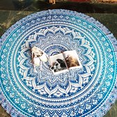 Bohemida Roundie - Blue Ombre - Strandlaken - 100 % Duurzaam Katoen