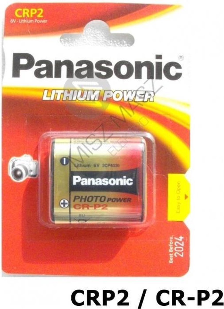 Panasonic LITHIUM Power CRP2 CR-P2 batterij blister