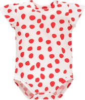 Pinokio Romper Love - rood wit - maat 68