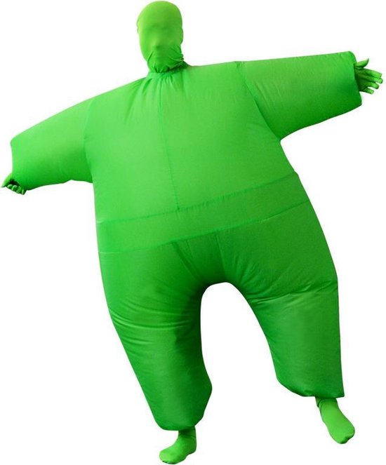 Verplicht Verzwakken Oh jee Opblaasbaar groen kostuum | Carnaval | Met ingebouwde ventilator | bol.com