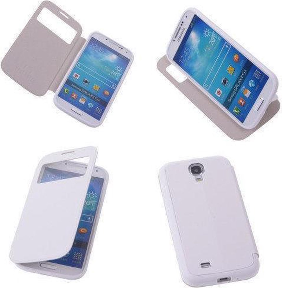 View Cover Wit Samsung Galaxy S4 Stand Case TPU Book-style
