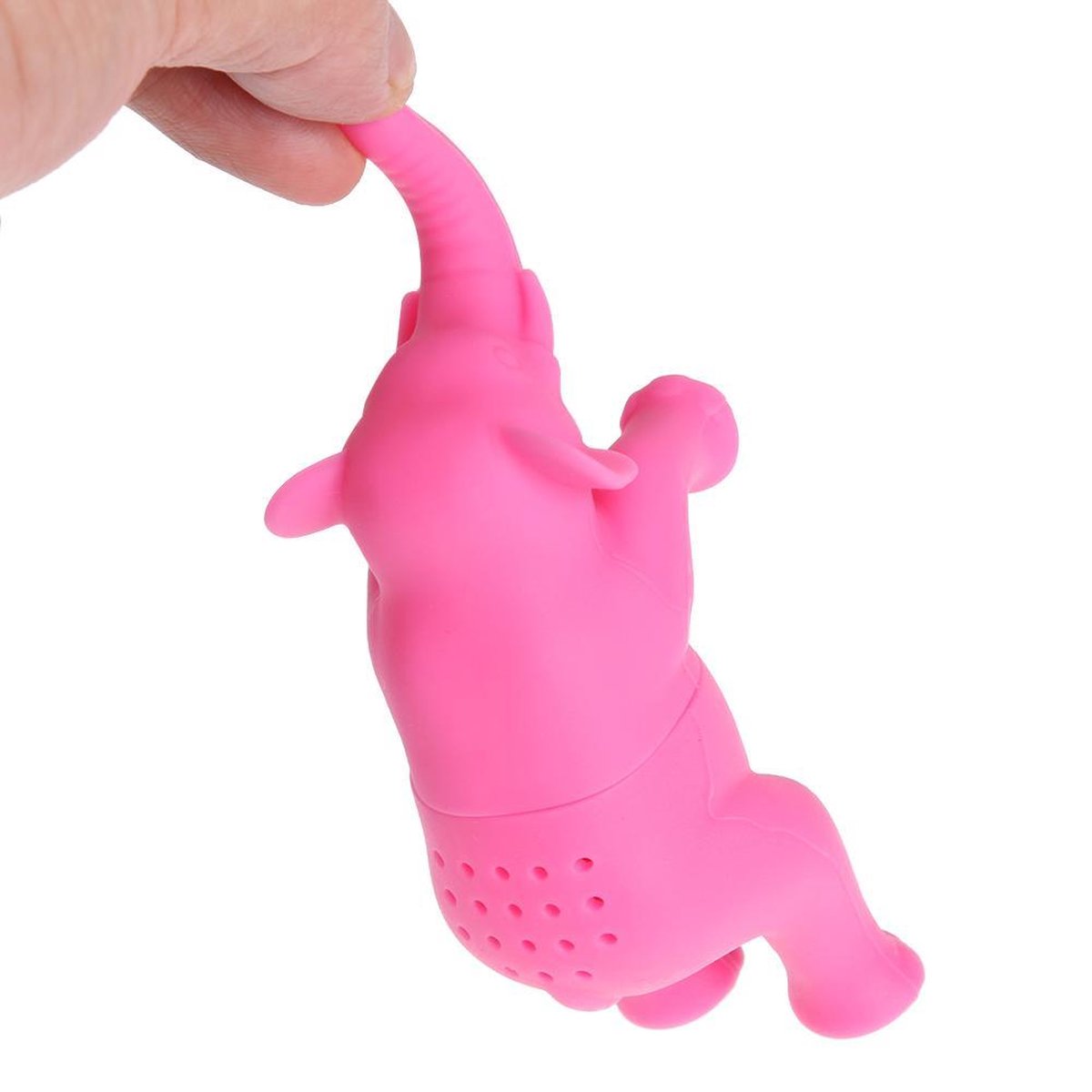 Infuseur à Thé En Silicone Dinosaure Mignon - Sans BPA, Lavable Au Lave-vaisselle, 10x6,6x5cm, Vert/jaune