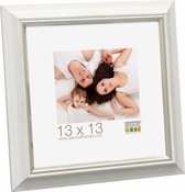 Deknudt Frames fotolijst S42JF1 - wit met biesje - voor foto 20x30 cm