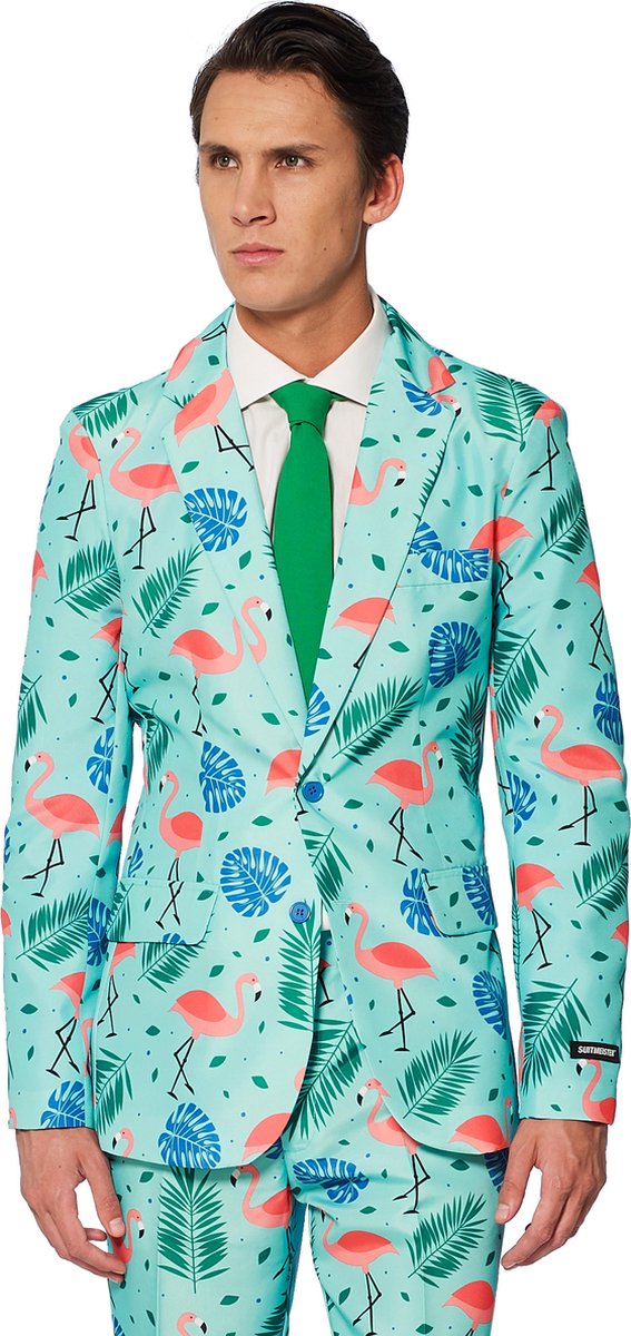 Suitmeister Tropical - Heren Pak - Carnavalskleding - Kostuum - Gekleurd - Maat L