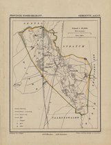 Historische kaart, plattegrond van gemeente Aalst in Noord Brabant uit 1867 door Kuyper van Kaartcadeau.com