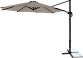 Kopu® Zweefparasol Vigo - 300 cm rond - Taupe