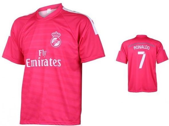 ik heb dorst Sprong Verfijning Ronaldo Roze Shirt Real Madrid Maat 140 | bol.com