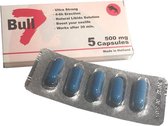 Bull 7 - Extra Sterk - Nieuwe formule van de bekende erectiepil - 5 erectiepillen