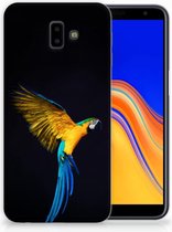 Geschikt voor Samsung Galaxy J6 Plus (2018) TPU Hoesje Design Papegaai