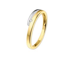 The Jewelry Collection Ring Diamant 0.018 Ct. - Bicolor Goud